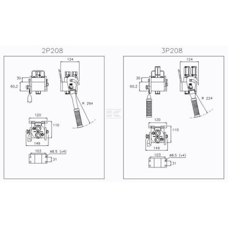 Raccord FASTER 3P208212GMC