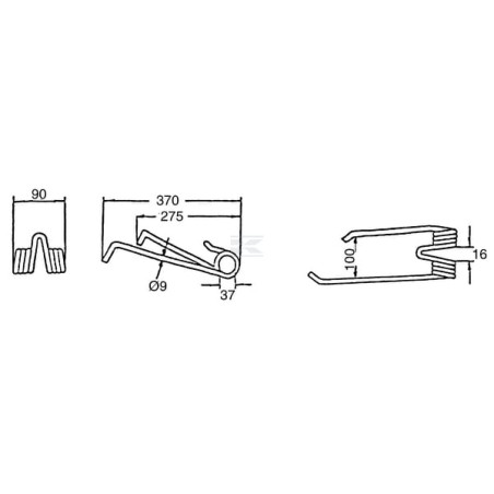Dent de pirouette LELY 4101701380KR