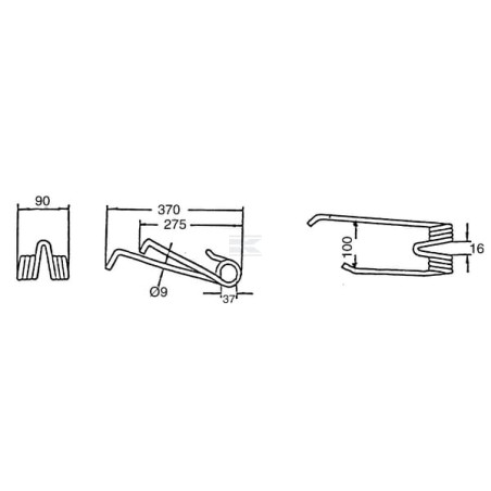 Dent de pirouette LELY 4101701260KR
