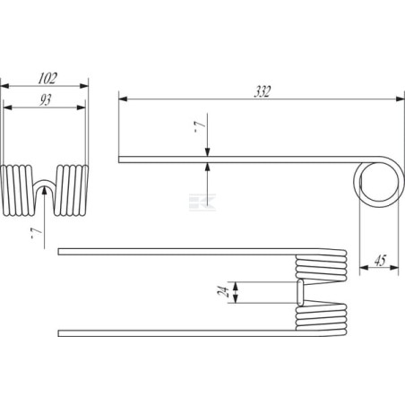 Dent de pirouette FORTSCHRITT 411008829KR
