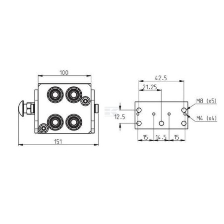 Multi coupleur FASTER 3P412434GMC
