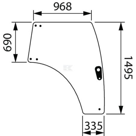 Vitre LANDINI 4218158M3