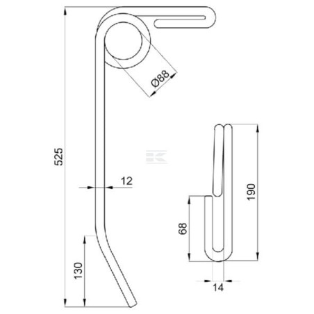Dent de herse UNIVERSAL 4273171Z