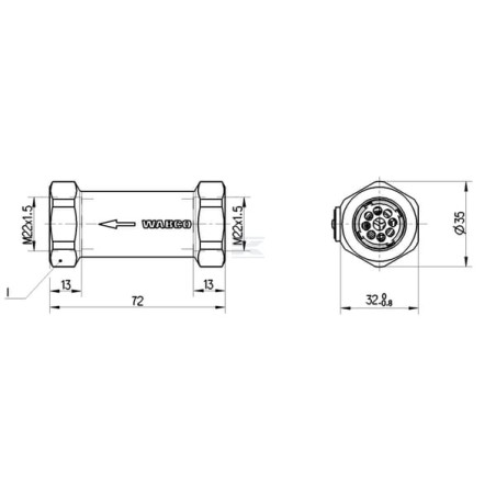 Clapet anti-retour WABCO 4340140000