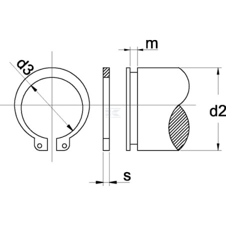 Circlip UNIVERSEL 47138P001