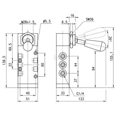Distributeur CAMOZZI 454905