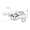 Tee d'attelage jaune WABCO 4522030320