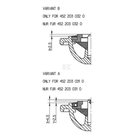 Tee d'attelage jaune WABCO 4522030320