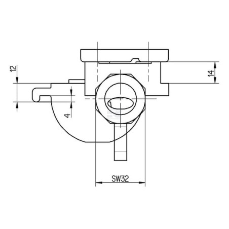 Tee d'attelage jaune WABCO 4522030320
