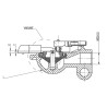 Tee d'attelage rouge WABCO 4522030310