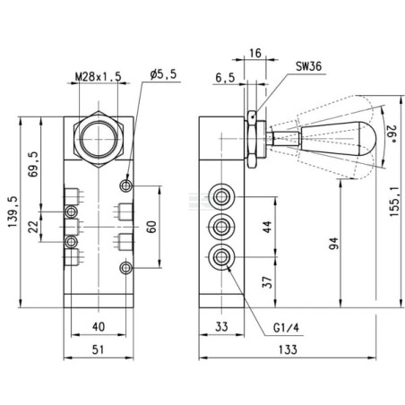 Distributeur CAMOZZI 464900