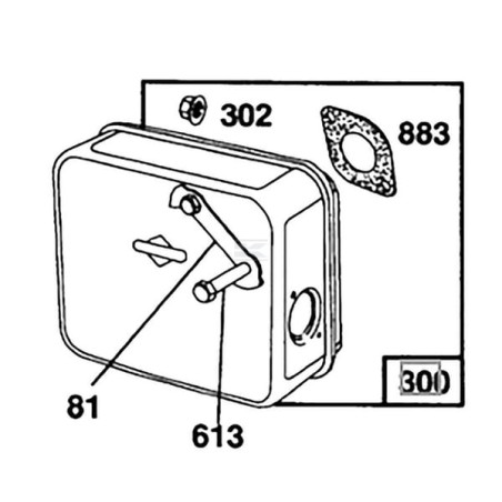 Echappement BRIGGS & STRATTON 492746