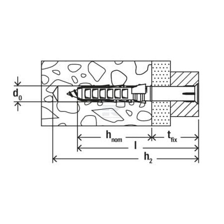 Fixation du cadre FISCHER 503000