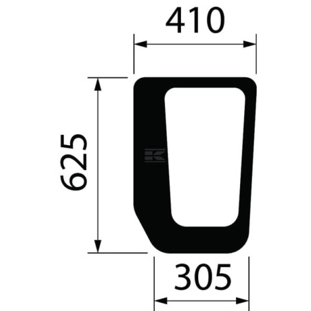 Pare-brise CASE IH 5096592