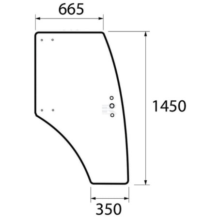 Vitre de porte UNIVERSEL 53369093N