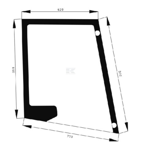 Vitre de porte AGCO 524810030310
