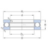 Roulements rainuré à billes SKF 52228