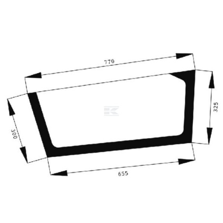Vitre de porte AGCO 524810030320