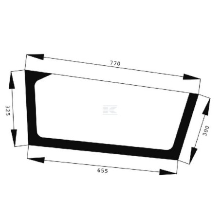 Vitre de porte AGCO 524810030330