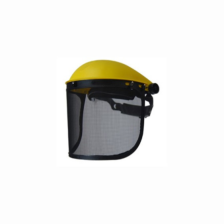 Visière professionnelle de protection à écran grillagé relevable en métal
