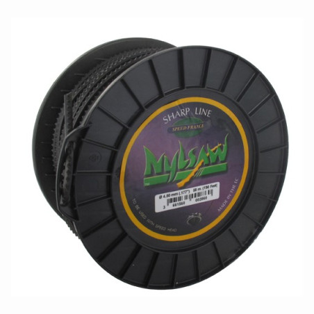 Bobine fil nylon cranté Nylsaw - 3mm x 132m - Qualité professionnelle - Fabrication française