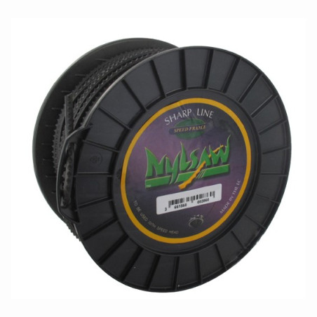 Bobine fil nylon cranté Nylsaw - 3mm x 132m - Qualité professionnelle - Fabrication française