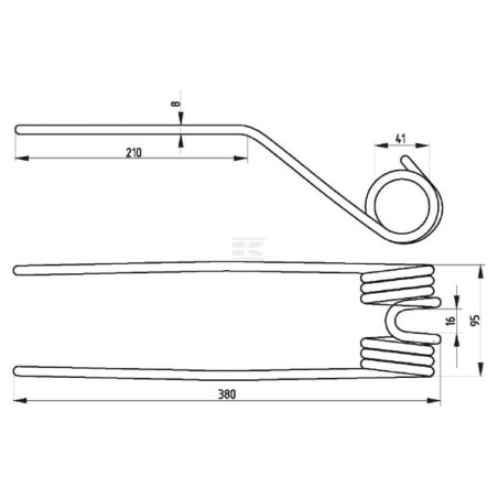 Dent de faneuse UNIVERSEL 56815260020420