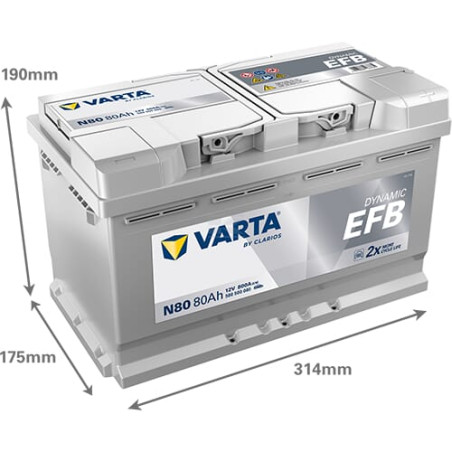 Batterie VARTA 580500080