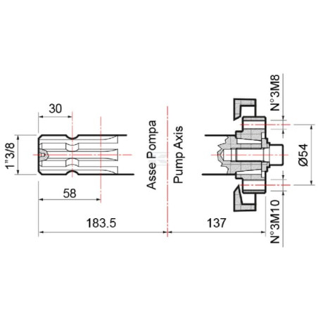 Pompe à piston COMET 61100001