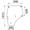 Verre de porte CLAAS 6005012168