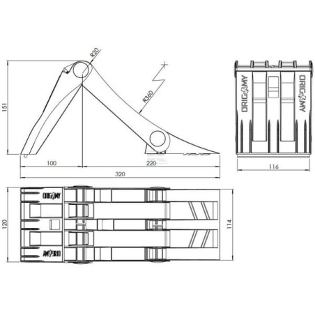 Cale de roue pliable LOKHEN 600520300