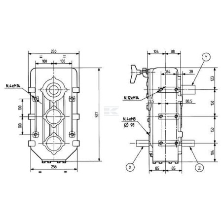 Transmission COMER 732209