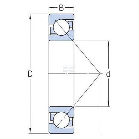 Roulement à billes oblique SKF 75007214BEP