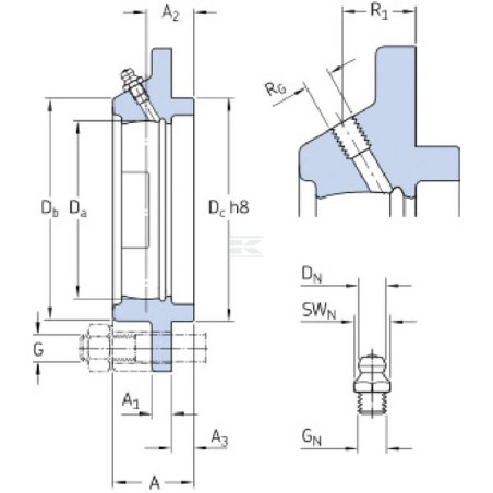 Logement de palier SKF 7500FYC506