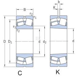 Roulement à rouleaux côniques SKF 750022320
