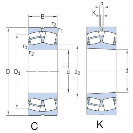 Roulement à rouleaux côniques SKF 750022320