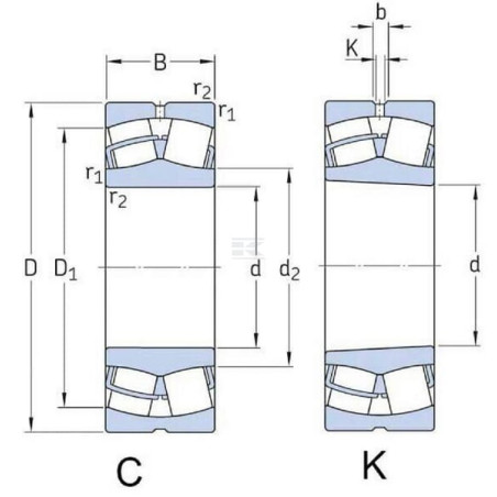 Roulement à rouleaux côniques SKF 750022320