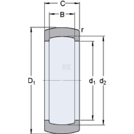 Bague SKF 7500RIS207
