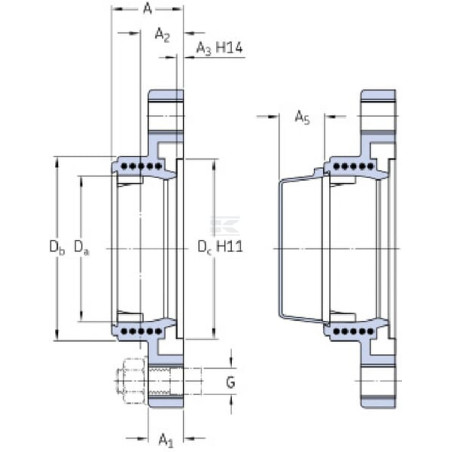 Logement de palier SKF 7500FYTJ508
