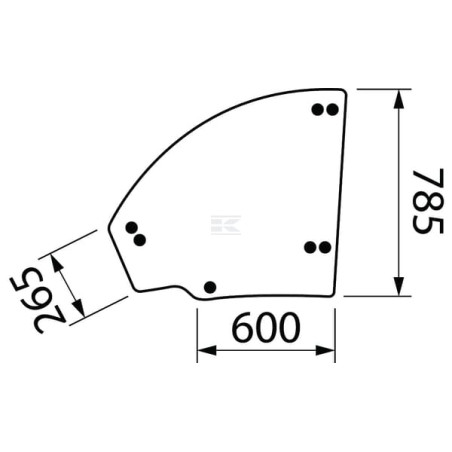 Vitre CNH 76092688