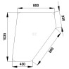 Vitre de porte CLAAS 7700007531