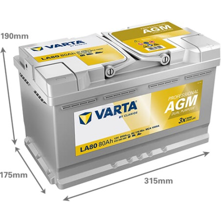 Batterie VARTA 840080080