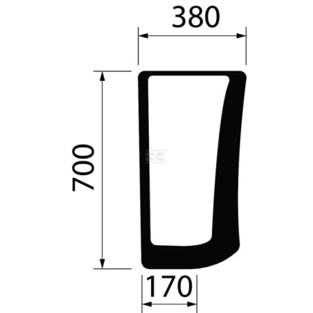Pare-brise CASE IH 84218211