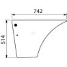 Vitre CNH 85801625