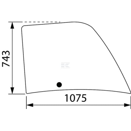 Vitre de porte CNH 85806270