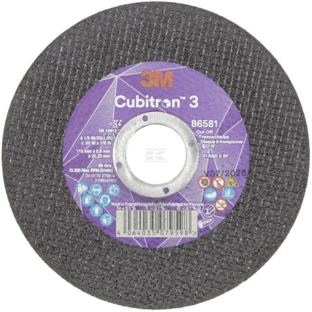 Disque à tronçonner 3M 86581