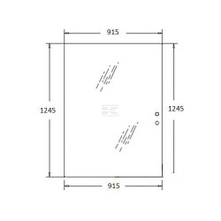 Vitre CNH 85801632