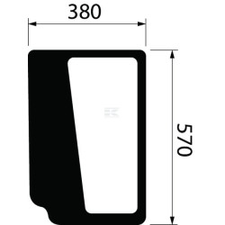 Verre NEW HOLLAND 84396392