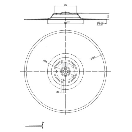 Disque PÖTTINGER 8504330810N