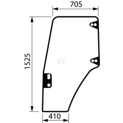 Vitre NEW HOLLAND 87302769